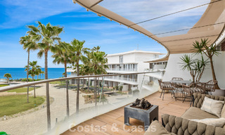 Appartement luxueux et moderne avec vue sur la mer à vendre directement sur la plage à Estepona, Costa del Sol 780771 