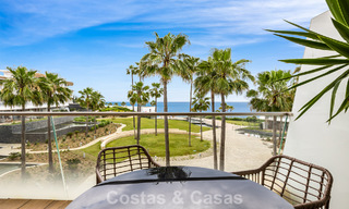 Appartement luxueux et moderne avec vue sur la mer à vendre directement sur la plage à Estepona, Costa del Sol 780796 