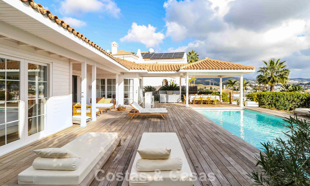 Villa méditerranéenne de plain-pied, prête à emménager, à vendre, dans un quartier de golf de Benahavis - Marbella 780824