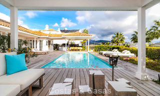 Villa méditerranéenne de plain-pied, prête à emménager, à vendre, dans un quartier de golf de Benahavis - Marbella 780826 