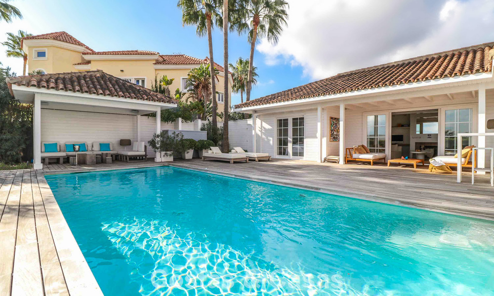 Villa méditerranéenne de plain-pied, prête à emménager, à vendre, dans un quartier de golf de Benahavis - Marbella 780830