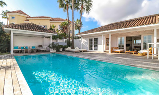 Villa méditerranéenne de plain-pied, prête à emménager, à vendre, dans un quartier de golf de Benahavis - Marbella 780830 
