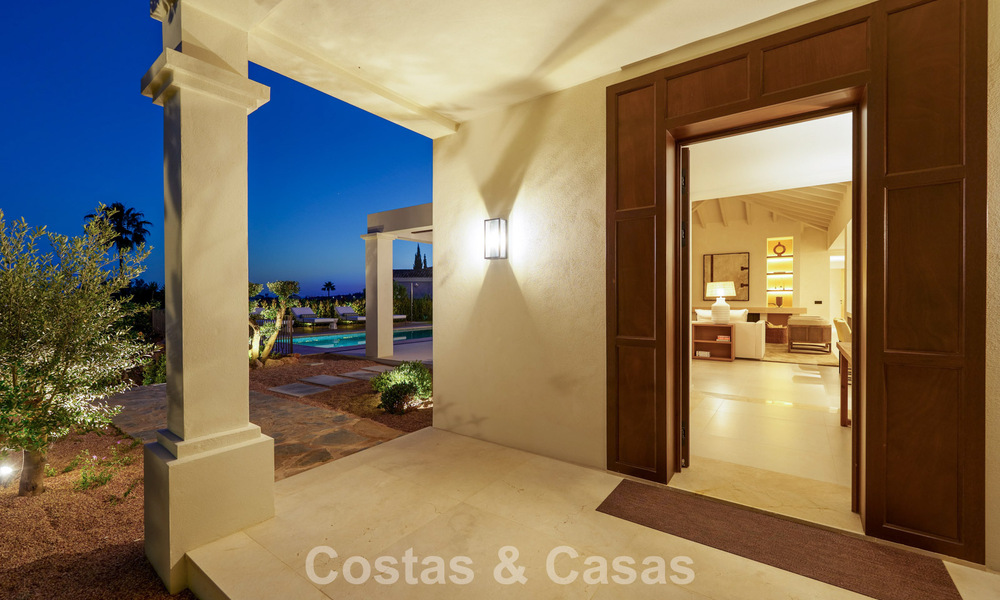 Villa de luxe de plain-pied, prête à emménager, à vendre dans la Vallée des Golfs de Nueva Andalucia, Marbella 780923