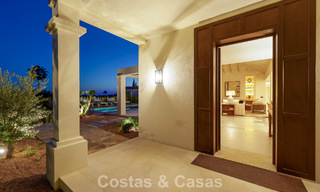 Villa de luxe de plain-pied, prête à emménager, à vendre dans la Vallée des Golfs de Nueva Andalucia, Marbella 780923 