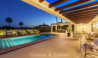 Villa de luxe de plain-pied, prête à emménager, à vendre dans la Vallée des Golfs de Nueva Andalucia, Marbella 780927 