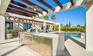 Villa de luxe de plain-pied, prête à emménager, à vendre dans la Vallée des Golfs de Nueva Andalucia, Marbella 780951 