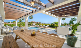 Villa de luxe de plain-pied, prête à emménager, à vendre dans la Vallée des Golfs de Nueva Andalucia, Marbella 780954 