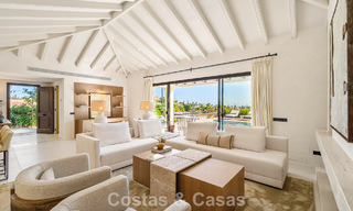 Villa de luxe de plain-pied, prête à emménager, à vendre dans la Vallée des Golfs de Nueva Andalucia, Marbella 780973 
