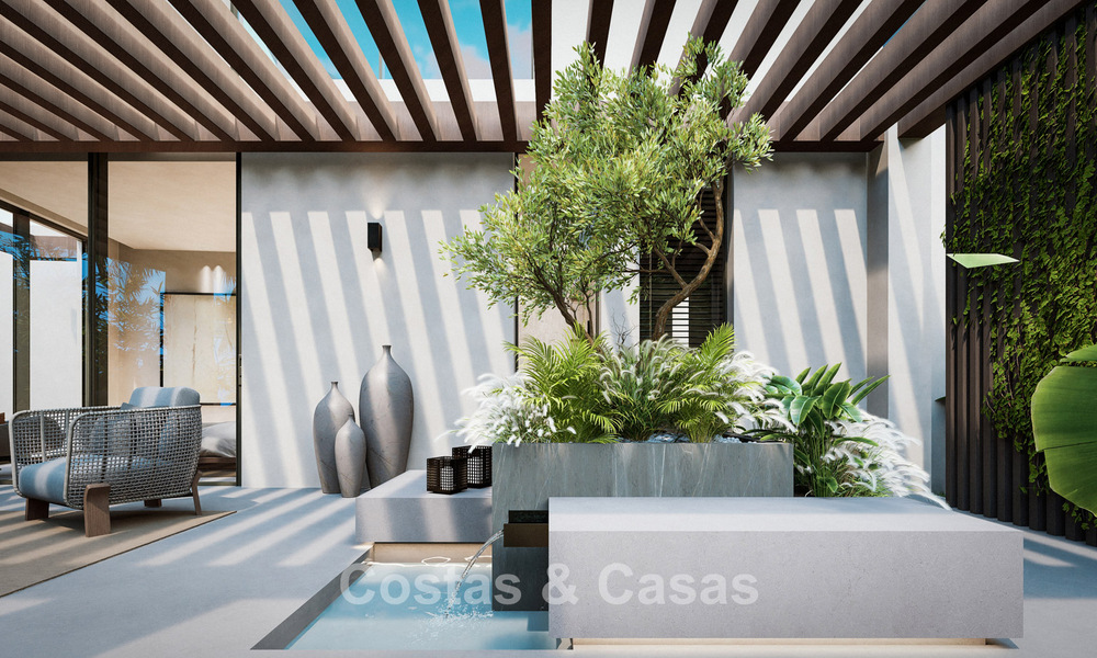 Villa exclusive rénovée à l'architecture sophistiquée à vendre dans le prestigieux quartier de Nueva Andalucia, Marbella 781041
