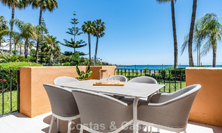 Appartement de plage, prêt à emménager, avec vue imprenable sur la mer, à vendre dans l'ouest d'Estepona 781085 