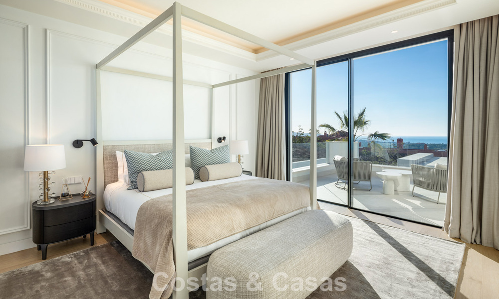Villa de luxe exclusive à l'architecture andalouse moderne à vendre avec vue panoramique sur la mer à Marbella - Benahavis 781183