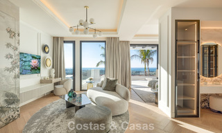 Villa de luxe exclusive à l'architecture andalouse moderne à vendre avec vue panoramique sur la mer à Marbella - Benahavis 781186 