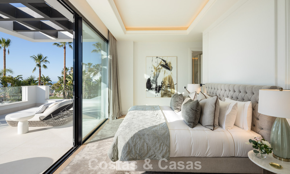 Villa de luxe exclusive à l'architecture andalouse moderne à vendre avec vue panoramique sur la mer à Marbella - Benahavis 781188