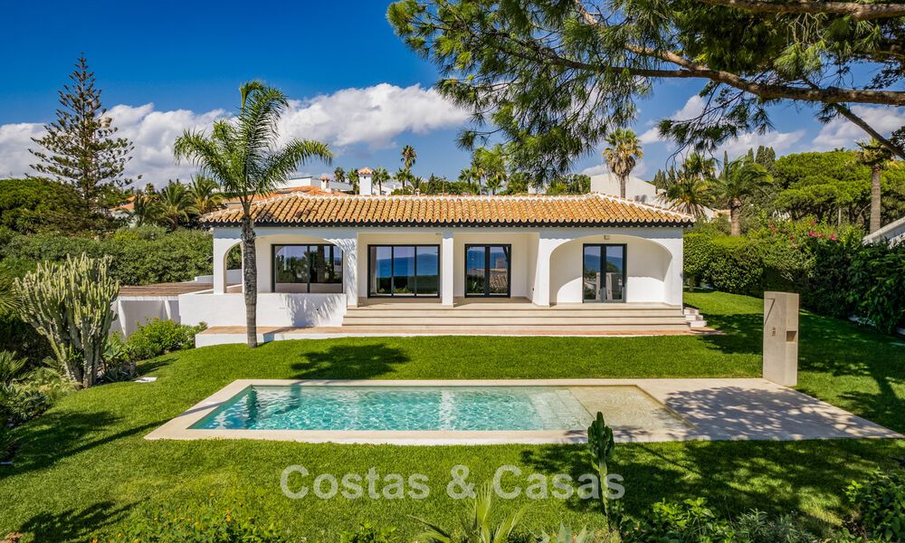 Villa de luxe de plain-pied avec vue sur la mer à vendre, près de la plage et du golf à Mijas Costa, Costa del Sol 781239