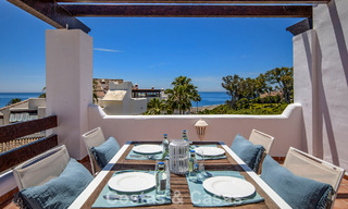 Penthouse de luxe à vendre en bord de mer sur le New Golden Mile, entre Marbella et Estepona 781286 
