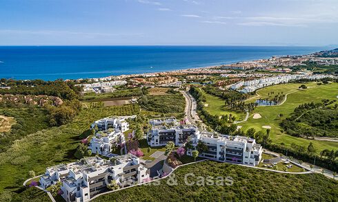 Lancement! Appartements modernes sur plan avec vue sur la mer à vendre à Casares Costa, Costa del Sol 788230