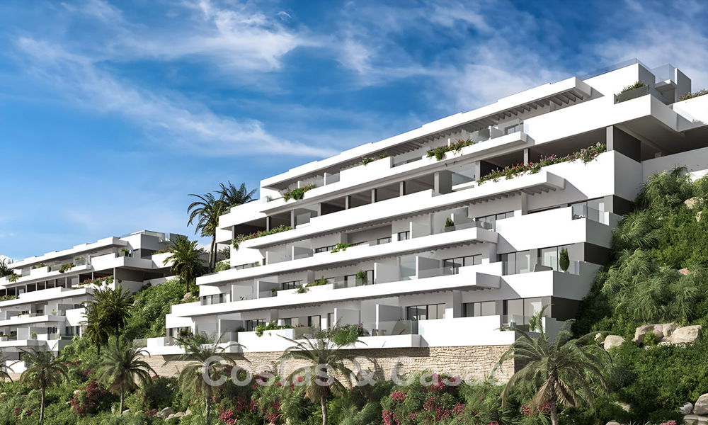 Appartements de luxe contemporains neufs avec vue sur la mer à vendre près d'un golf à La Cala de Mijas, Costa del Sol 781171