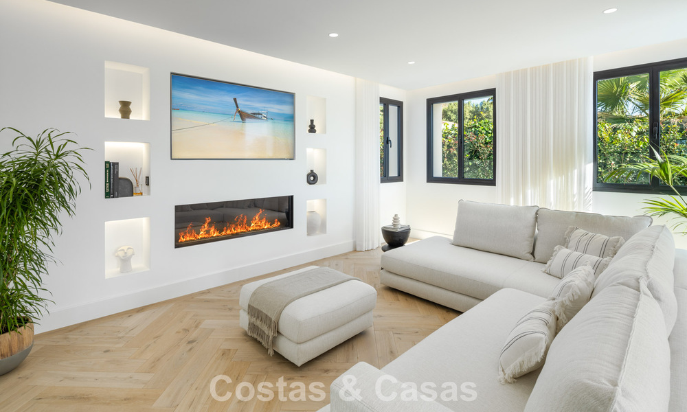 Villa de luxe à l'architecture espagnole contemporaine et vue sur la mer, prête à emménager, à vendre à Marbella - Benahavis 781360
