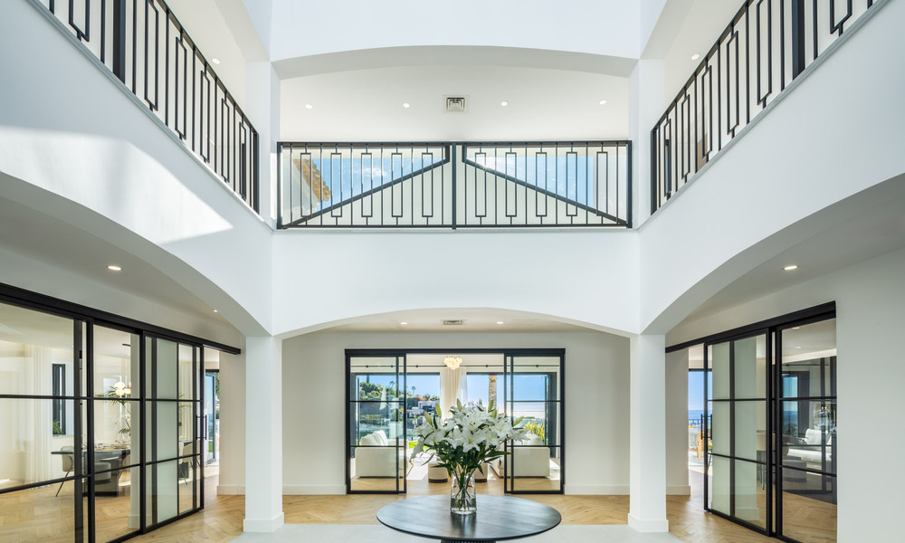 Villa de luxe à l'architecture espagnole contemporaine et vue sur la mer, prête à emménager, à vendre à Marbella - Benahavis 781361