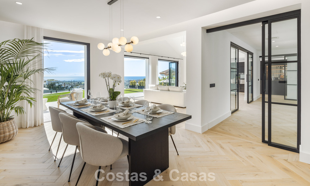 Villa de luxe à l'architecture espagnole contemporaine et vue sur la mer, prête à emménager, à vendre à Marbella - Benahavis 781362