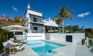Villa de luxe à l'architecture espagnole contemporaine et vue sur la mer, prête à emménager, à vendre à Marbella - Benahavis 781366 