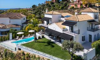 Villa de luxe à l'architecture espagnole contemporaine et vue sur la mer, prête à emménager, à vendre à Marbella - Benahavis 781373 