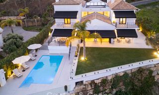 Villa de luxe à l'architecture espagnole contemporaine et vue sur la mer, prête à emménager, à vendre à Marbella - Benahavis 781379 