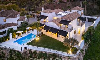 Villa de luxe à l'architecture espagnole contemporaine et vue sur la mer, prête à emménager, à vendre à Marbella - Benahavis 781380 
