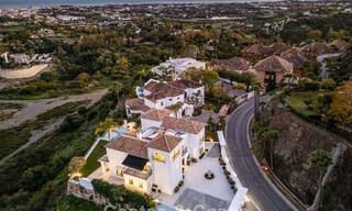 Villa de luxe à l'architecture espagnole contemporaine et vue sur la mer, prête à emménager, à vendre à Marbella - Benahavis 781381 