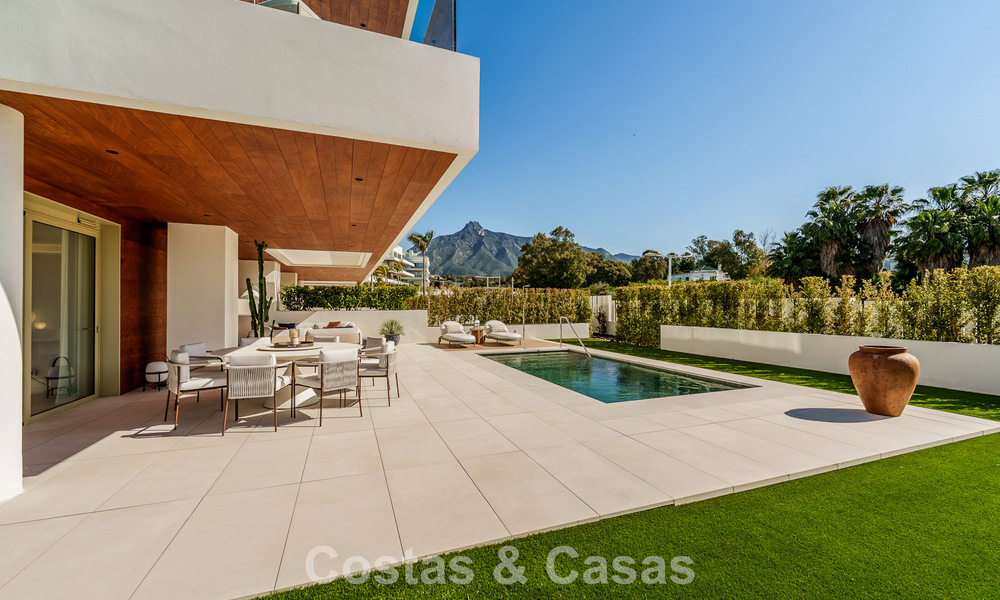 Appartement triplex de standing avec jardin et piscine privés à vendre au cœur du Golden Mile de Marbella 781500