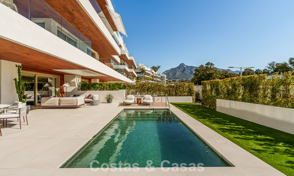 Appartement triplex de standing avec jardin et piscine privés à vendre au cœur du Golden Mile de Marbella 781501