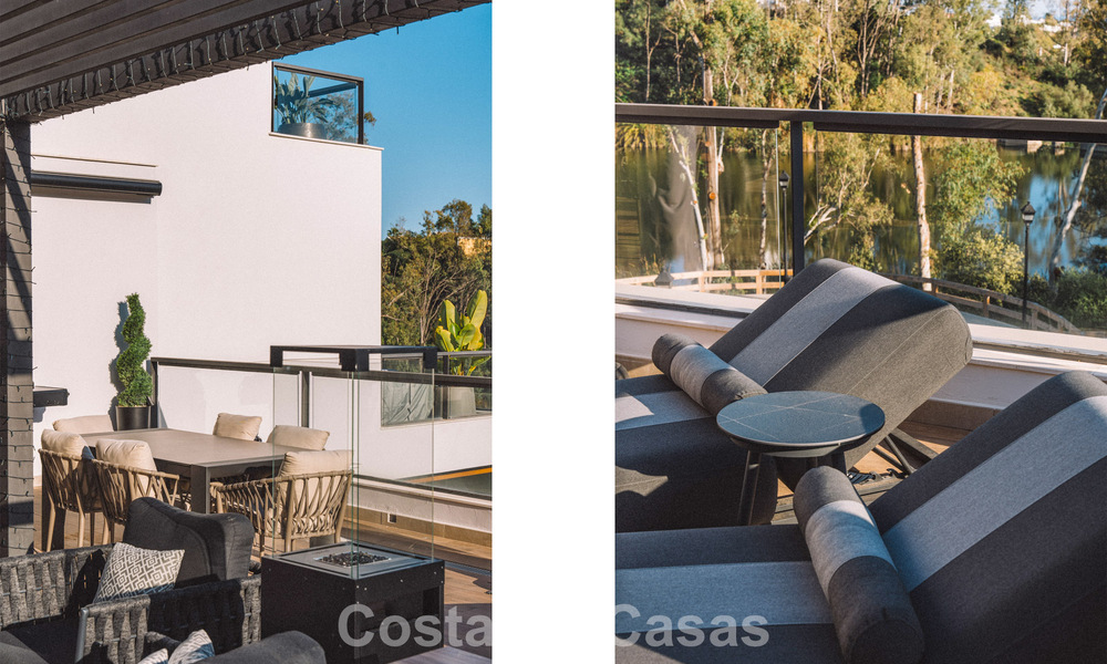 Penthouse moderne, prêt à emménager, avec vue panoramique, à vendre à Nueva Andalucia, Marbella 781566