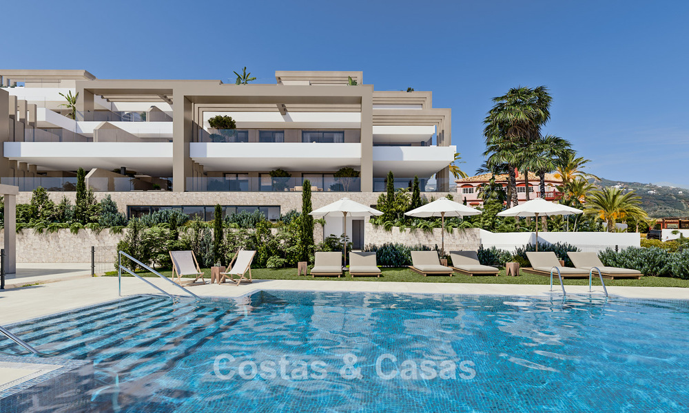 Lancement! Appartements neufs et élégants à vendre avec vue panoramique sur la mer près du centre d'Estepona 781386