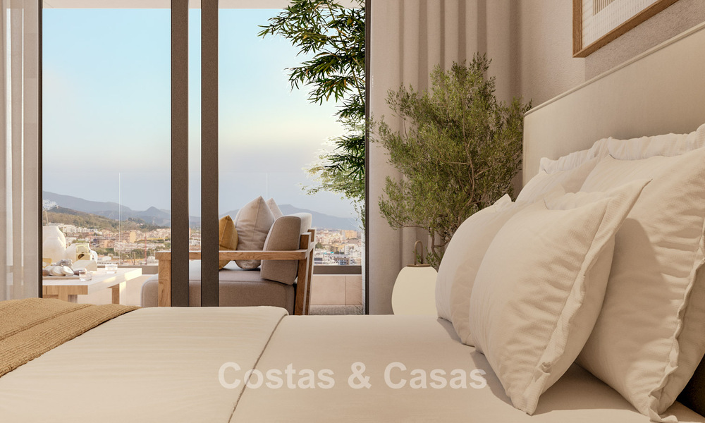 Lancement! Appartements neufs et élégants à vendre avec vue panoramique sur la mer près du centre d'Estepona 781389