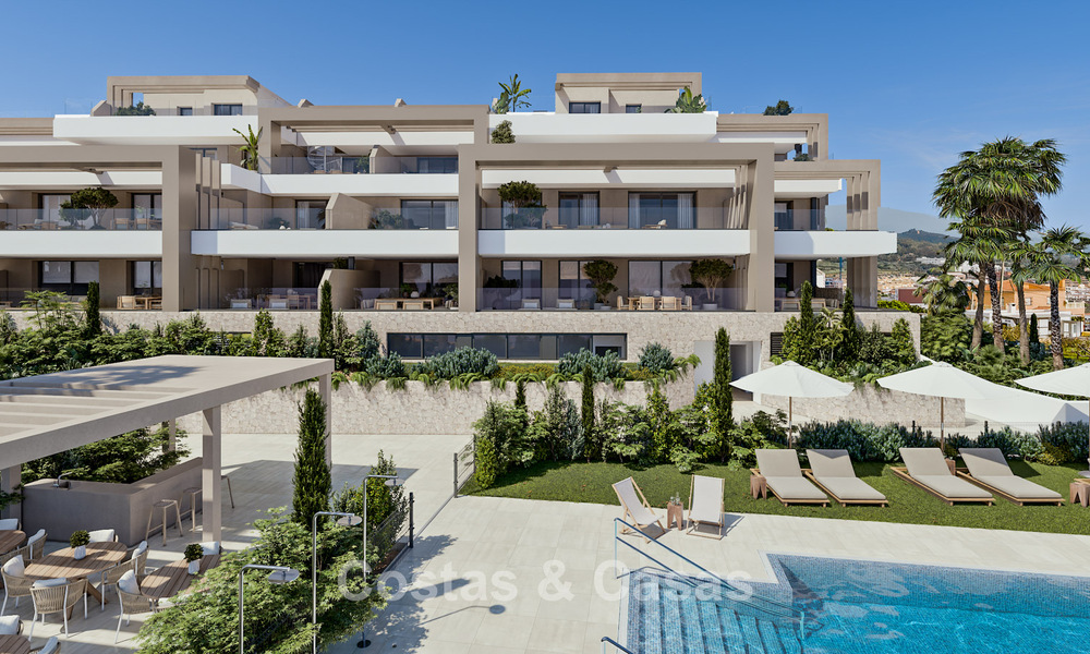 Lancement! Appartements neufs et élégants à vendre avec vue panoramique sur la mer près du centre d'Estepona 781395