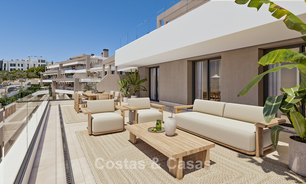 Lancement! Appartements neufs et élégants à vendre avec vue panoramique sur la mer près du centre d'Estepona 781396