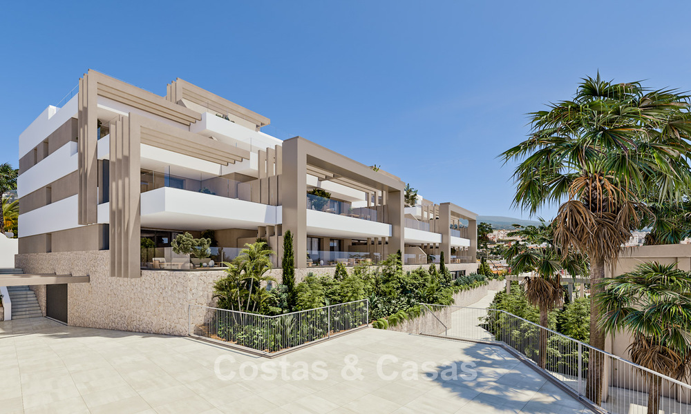 Lancement! Appartements neufs et élégants à vendre avec vue panoramique sur la mer près du centre d'Estepona 781397