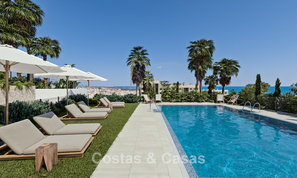 Lancement! Appartements neufs et élégants à vendre avec vue panoramique sur la mer près du centre d'Estepona 781398