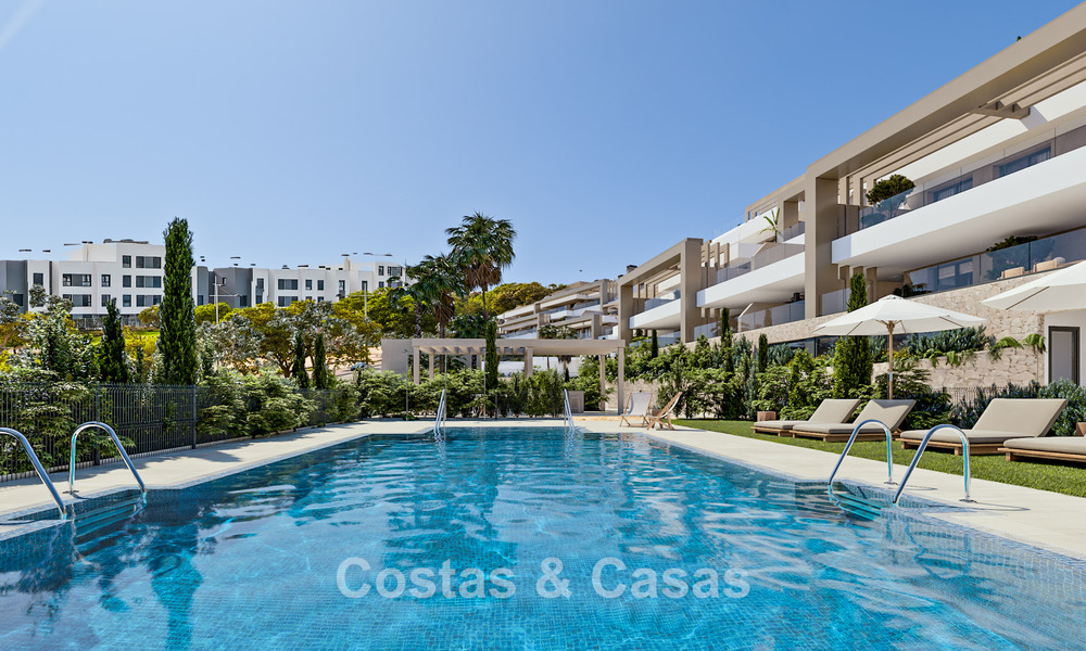Lancement! Appartements neufs et élégants à vendre avec vue panoramique sur la mer près du centre d'Estepona 781400