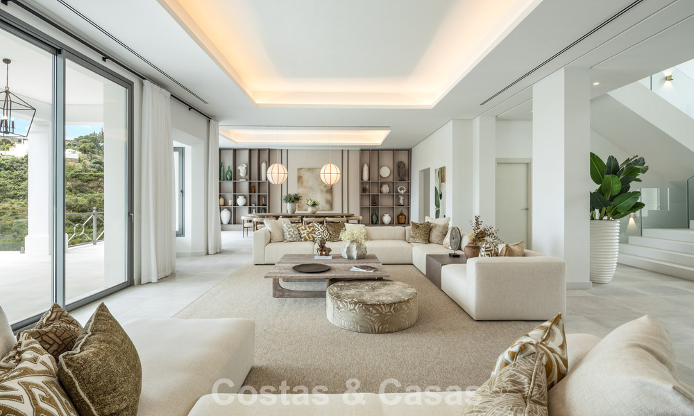 Villa de luxe exclusive de style andalou à vendre dans la résidence sécurisée El Madroñal à Marbella - Benahavis 781609