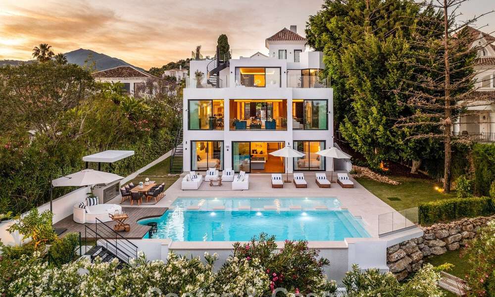 Villa de luxe ultramoderne, prête à emménager, à vendre dans la Vallée des Golfs de Nueva Andalucia, Marbella 781645
