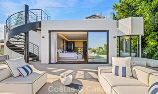 Villa de luxe ultramoderne, prête à emménager, à vendre dans la Vallée des Golfs de Nueva Andalucia, Marbella 781661 