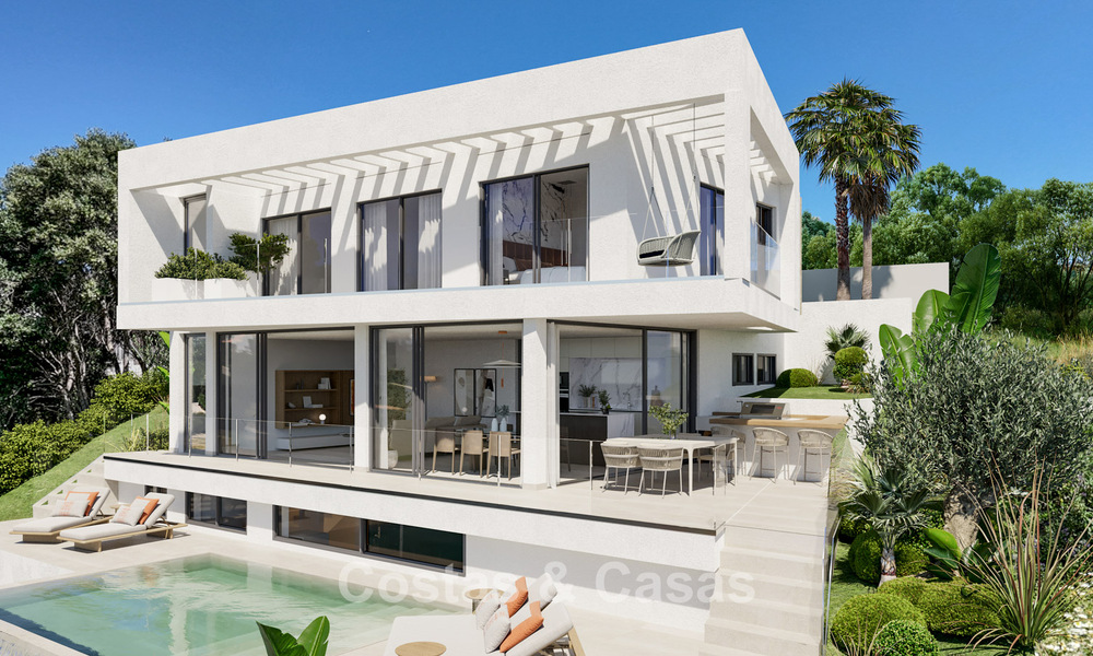 Nouveau sur le marché ! Villas design high-tech à vendre dans un cadre de golf recherché, près du centre d'Estepona 781759