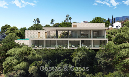 Villa design haut de gamme à la pointe de la technologie avec vue imprenable sur la mer à vendre sur les collines de Marbella - Benahavis 781701