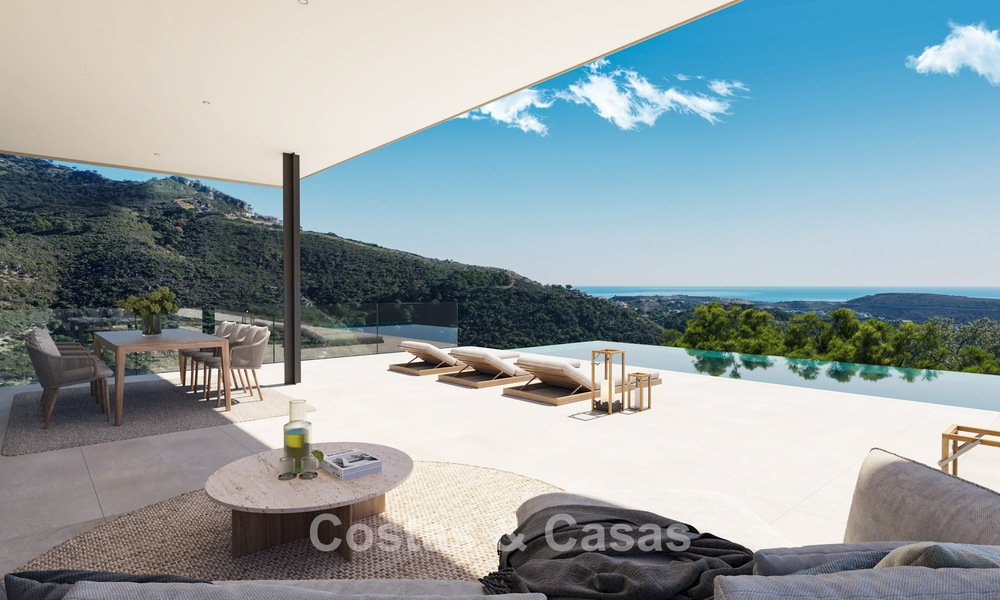 Villa design haut de gamme à la pointe de la technologie avec vue imprenable sur la mer à vendre sur les collines de Marbella - Benahavis 781704