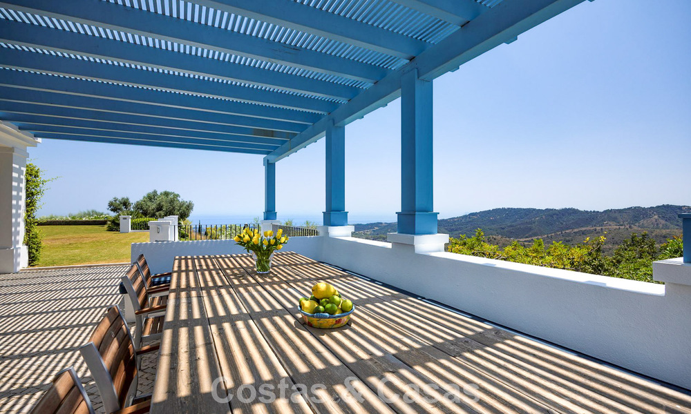 Maison méditerranéenne avec vue imprenable sur la mer à vendre à Benahavis - Marbella 781831