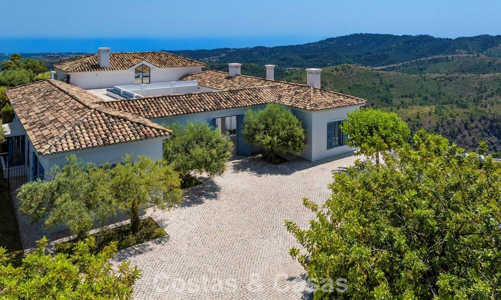 Maison méditerranéenne avec vue imprenable sur la mer à vendre à Benahavis - Marbella 781833