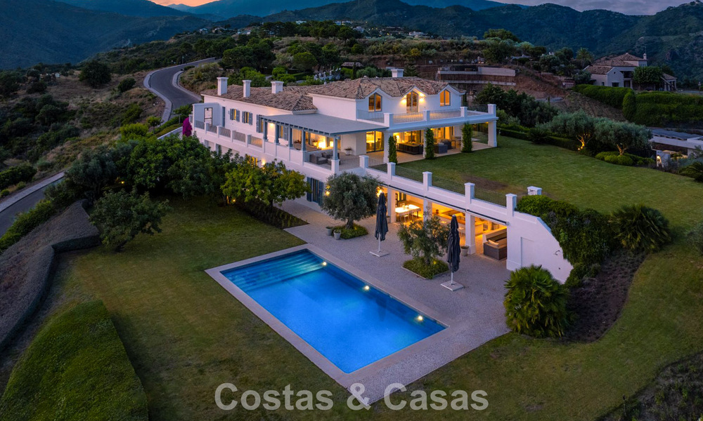Maison méditerranéenne avec vue imprenable sur la mer à vendre à Benahavis - Marbella 781842
