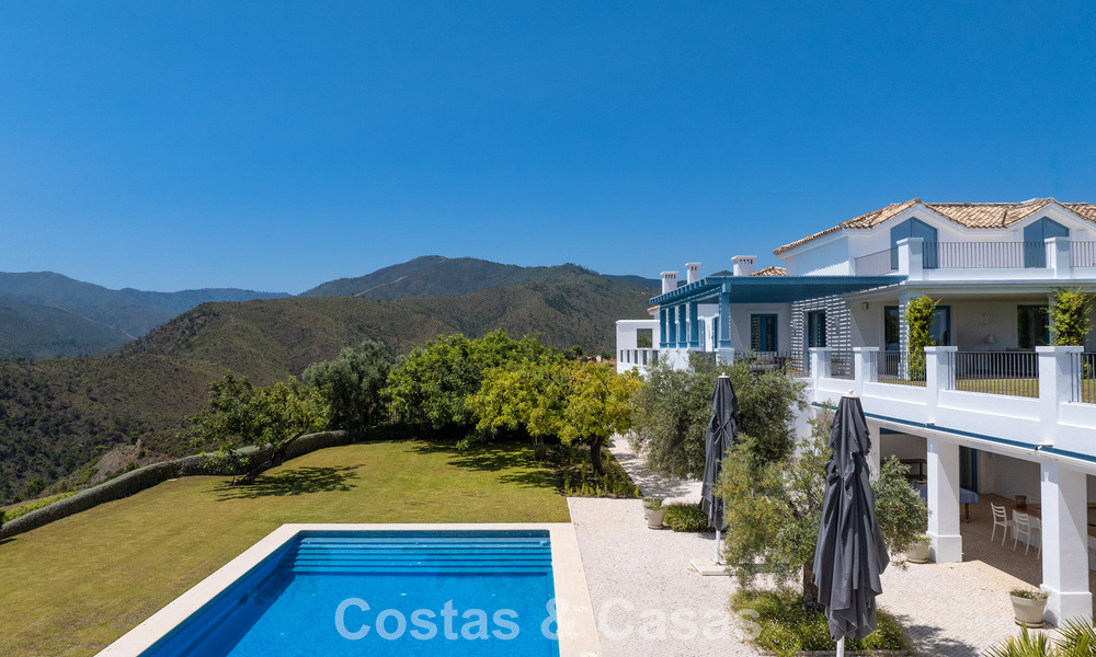 Maison méditerranéenne avec vue imprenable sur la mer à vendre à Benahavis - Marbella 781854