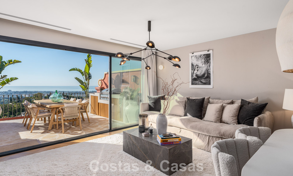 Duplex penthouse prêt à emménager avec vue imprenable sur la mer à vendre à Marbella - Benahavis 782396